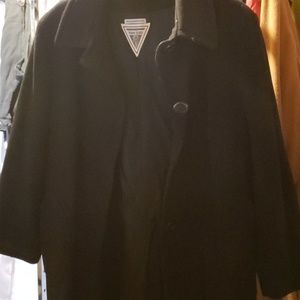 Long, black, women's coat